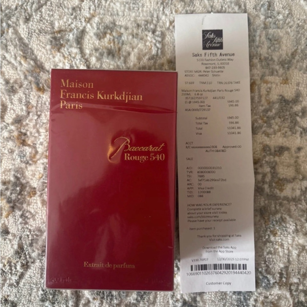 Maison Francis Kurkdjian Baccarat Rouge 540 6.80oz Unisex Extrait de Parfum
